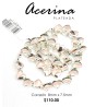 Acerina corazón plateado 8 mm x 7.5 mm