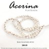 Acerina Facetada Plateada 4 mm