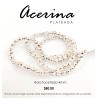 Acerina Facetada Plateada 4 mm