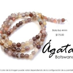 Ágata Botswana  4mm