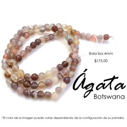 Ágata Botswana  4mm