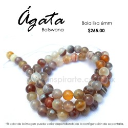 Ágata botswana 6mm