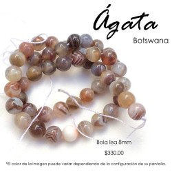 Ágata Botswana 8mm