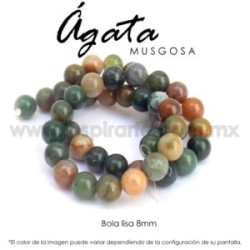 Ágata Musgosa bola lisa 8mm