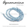 Aguamarina bola facetada 4mm