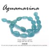 Aguamarina gota 18mm x 14mm