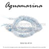 Aguamarina mate, bola lisa 4mm