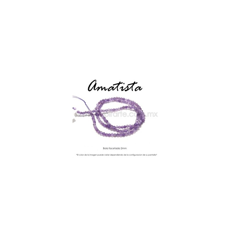 AMATISTA BOLA FACETADA 2MM