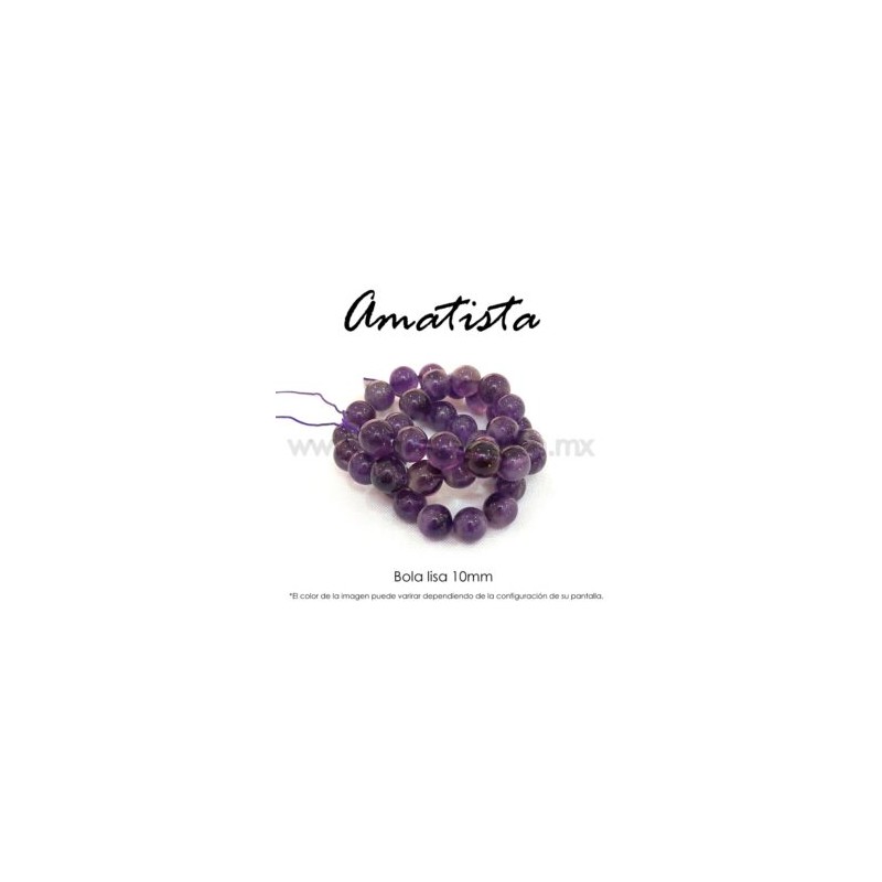 Amatista bola lisa 10mm