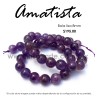 Amatista, bola lisa 8mm