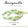 Amazonita bola facetada 6mm