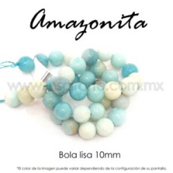 Amazonita bola lisa 10mm