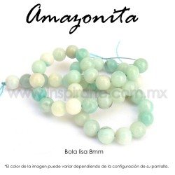 Amazonita bola lisa 8mm