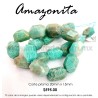 Amazonita facetada corte prisma, 20 mm x 15 mm