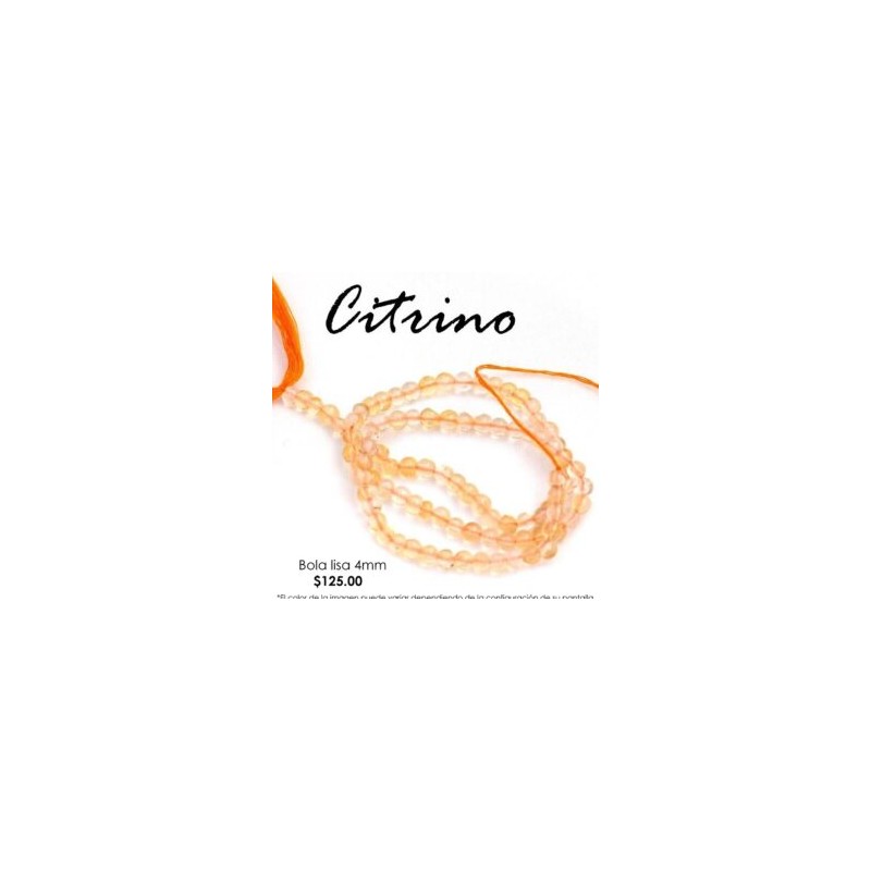 Citrino bola 4mm