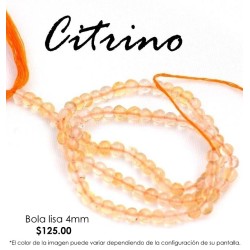 Citrino bola 4mm