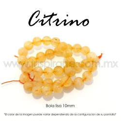 Citrino bola lisa 10mm