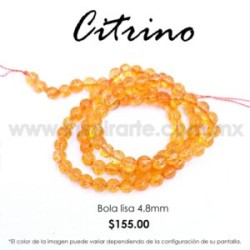 Citrino bola lisa 4.8 mm