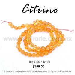 Citrino bola lisa 4.8 mm