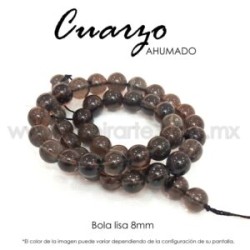 Cuarzo ahumado bola lisa 8mm