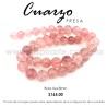 Cuarzo Fresa bola lisa 8mm
