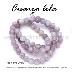 Cuarzo lila bola lisa 6mm