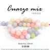 Cuarzo Mix Pastel bola lisa 10mm