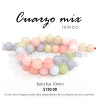 Cuarzo Mix Pastel bola lisa 10mm