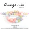 Cuarzo Mix Pastel bola Lisa 8mm