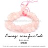 Cuarzo rosa bola facetada 6mm