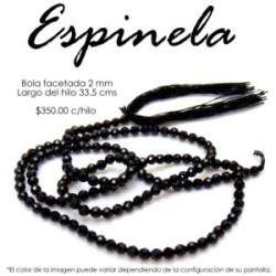 Espinela facetada 2mm