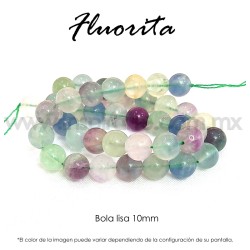 Fluorita bola lisa 10mm