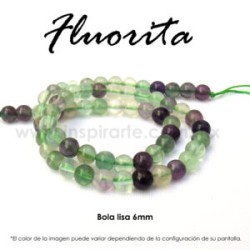 Fluorita bola lisa 6mm
