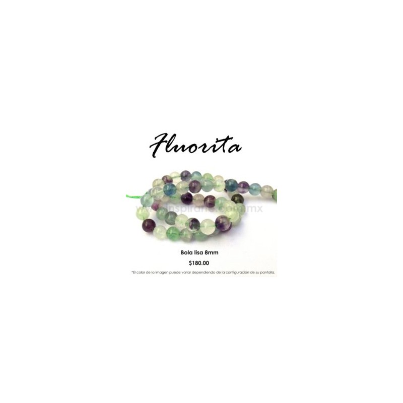 Fluorita bola lisa 8mm