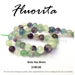 Fluorita bola lisa 8mm