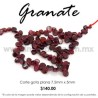 Granate gota horizontal 7.5 mm x 5 mm