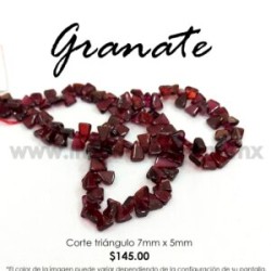 Granate Triángulo 7mm x 5mm
