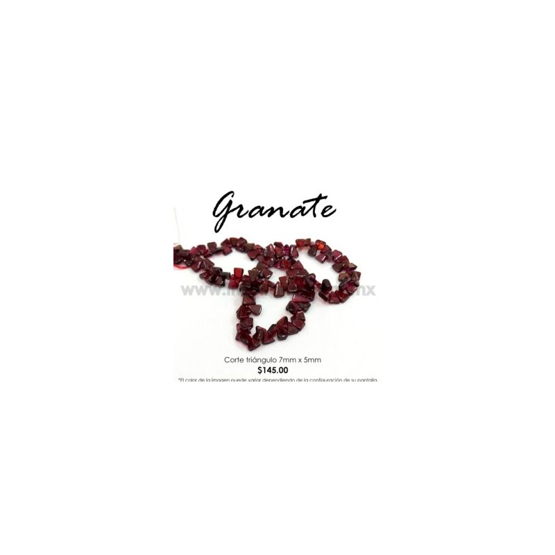 Granate Triángulo 7mm x 5mm