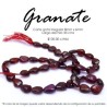 Granate, gota irregular 8mm x 6mm