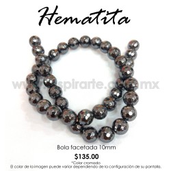 Hematita Bola facetada 10 mm