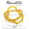 Hematita Chip dorada 7 mm x 5 mm x 3 mm