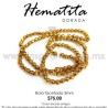 Hematita dorada bola facetada 3mm