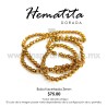 Hematita dorada bola facetada 3mm