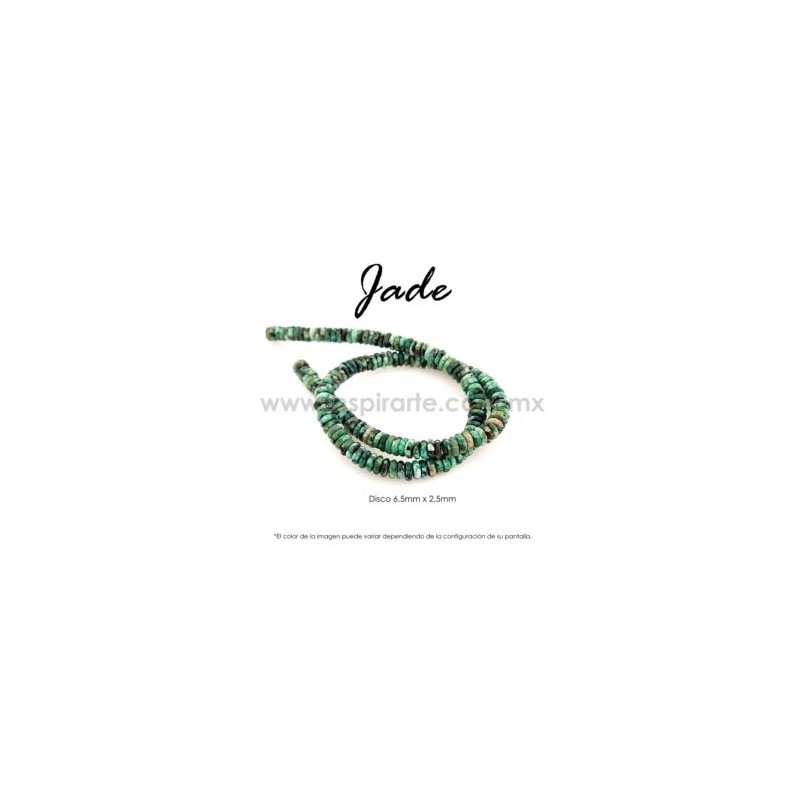 Jade disco 6.5×2.5mm