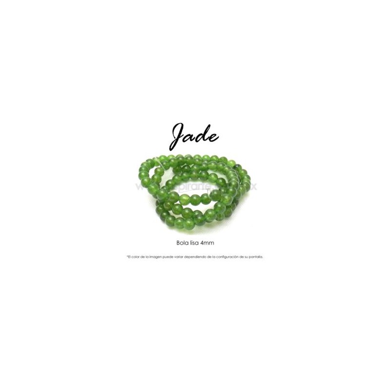 Jade, bola lisa 4mm