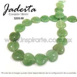 Jadeita corazón 18mm