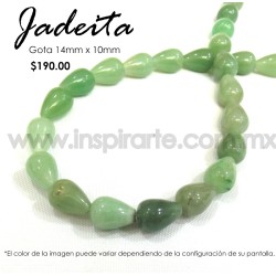 Jadeita gota 14mmx10mm