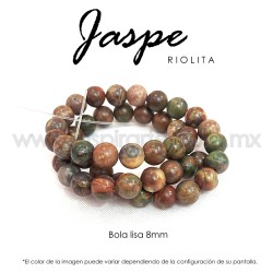 Jaspe (Riolita) bola lisa 8mm