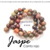 Jaspe Canto Rojo bola lisa 8mm