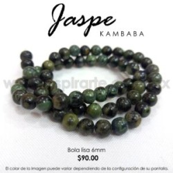Jaspe Kambaba bola lisa 6mm